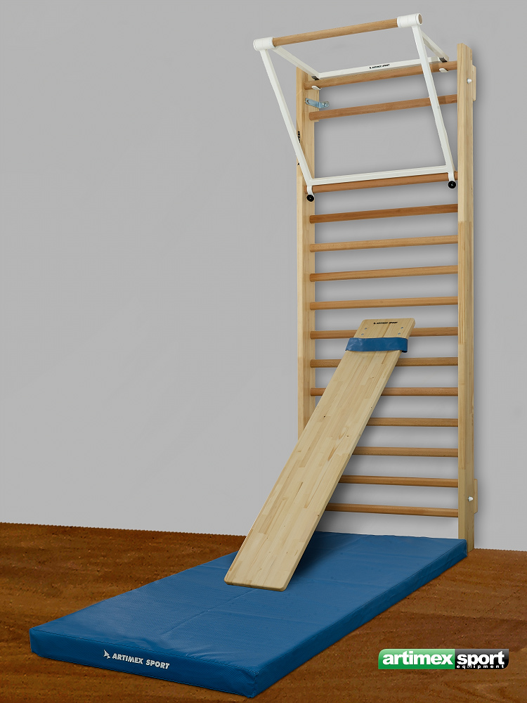 Swedish Ladder Wall Bars Gymnastic Metall Stall Bars Wooden Stall